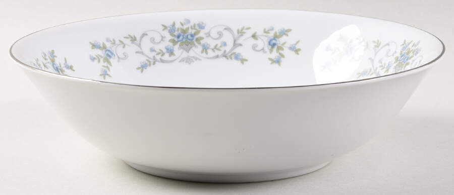 Blue Rose 9" Round Vegetable Bowl by Fine China of Japan-1