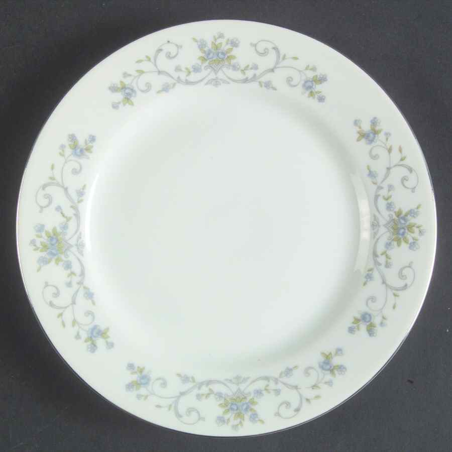 Blue Rose Bread & Butter Plate by Fine China of Japan-1