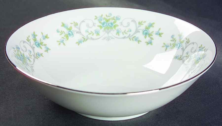 Blue Rose Coupe Cereal Bowl by Fine China of Japan-1