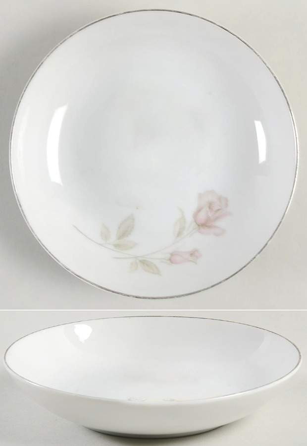 Blushing Rose Fruit/Dessert (Sauce) Bowl by Fine China of Japan-1