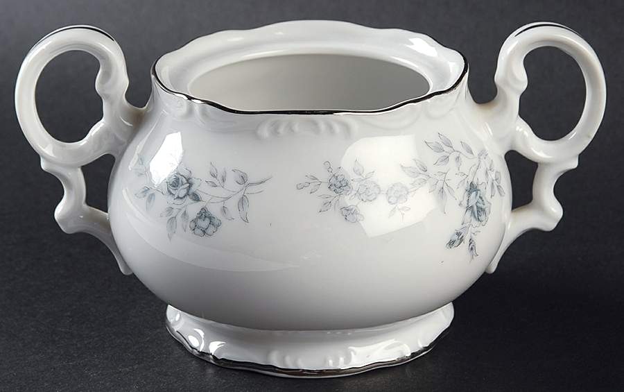 Blue Waltz Sugar Bowl No Lid by Fine China of Japan-1