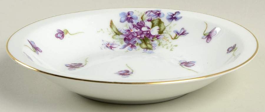 Boutonniere Rim Soup Bowl by Fine China of Japan-1