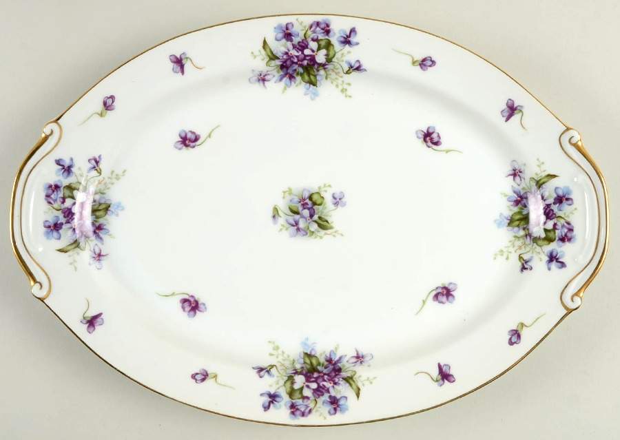 Boutonniere 15" Oval Serving Platter by Fine China of Japan-1