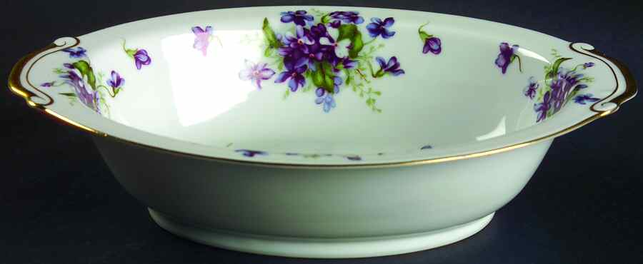Boutonniere 10" Oval Vegetable Bowl by Fine China of Japan-1