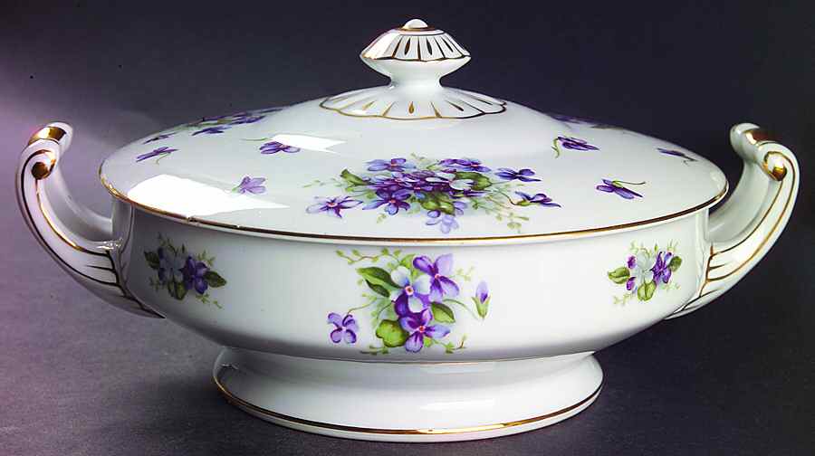 Boutonniere Round Covered Vegetable by Fine China of Japan-1