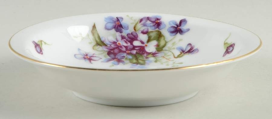 Boutonniere Rim Fruit/Dessert (Sauce) Bowl by Fine China of Japan-1
