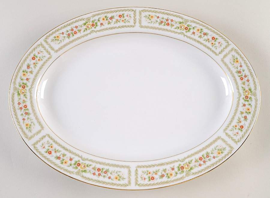 Brentwood 14" Oval Serving Platter by Fine China of Japan-1