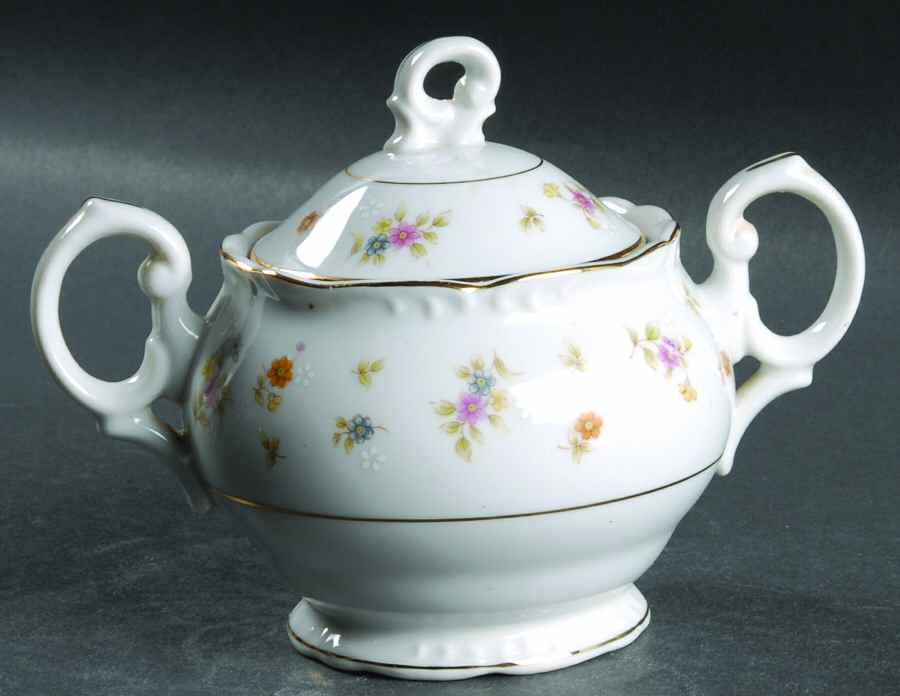 Briarcliff Sugar Bowl & Lid by Fine China of Japan-1