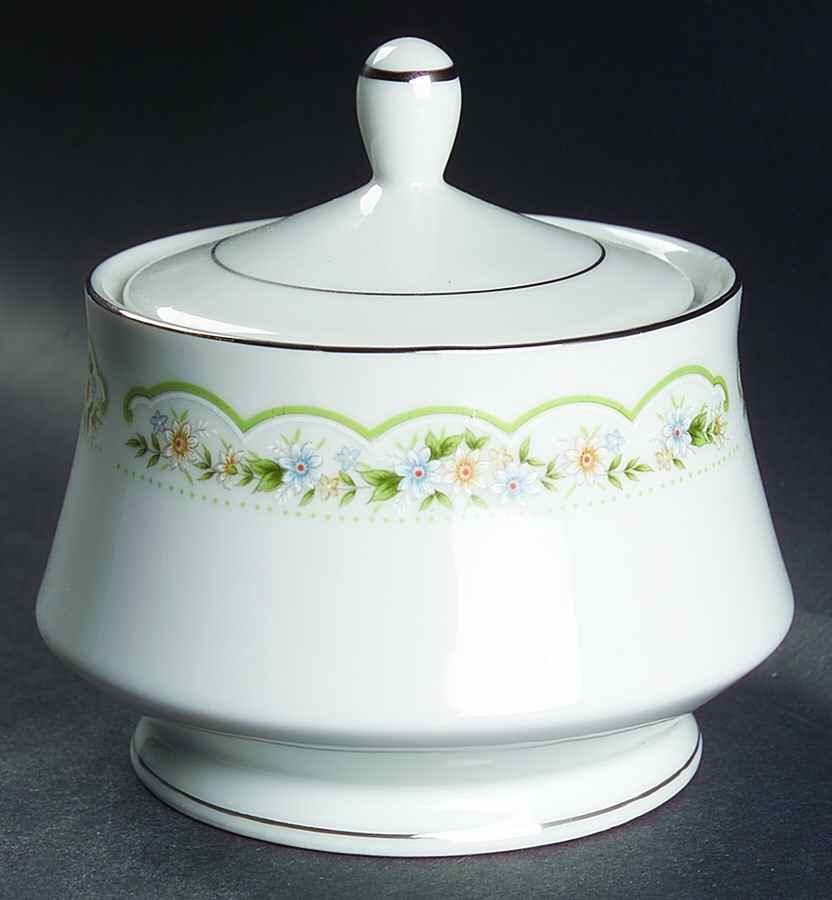 Bridget Sugar Bowl & Lid by Fine China of Japan-1