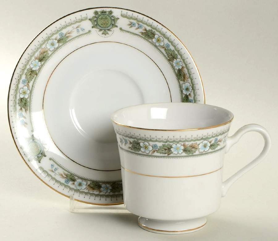 Buckingham Footed Cup & Saucer Set by Fine China of Japan-1
