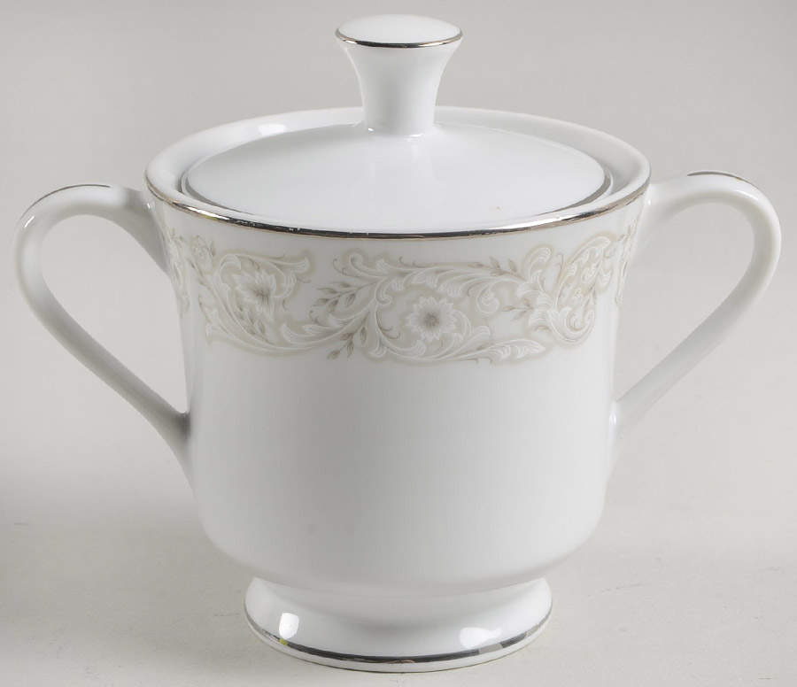 Candiance Sugar Bowl & Lid by Fine China of Japan-1