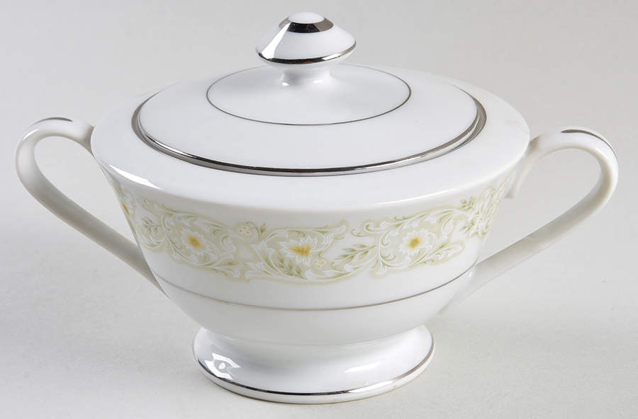 Candice Sugar Bowl & Lid by Fine China of Japan-1