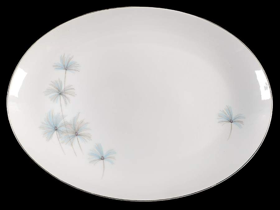 Celeste 12" Oval Serving Platter by Fine China of Japan-1
