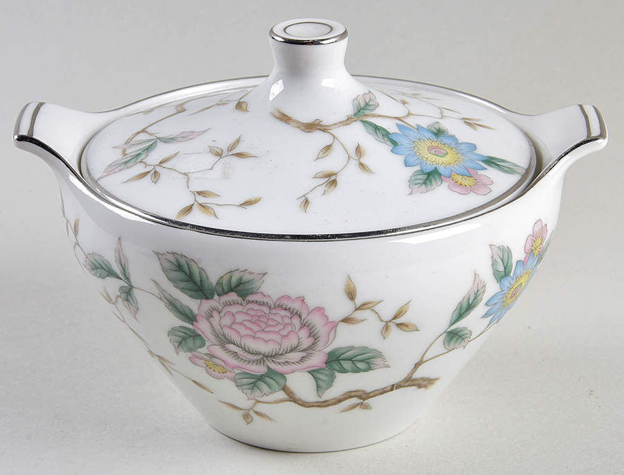 Chantilly Sugar Bowl & Lid by Fine China of Japan-1
