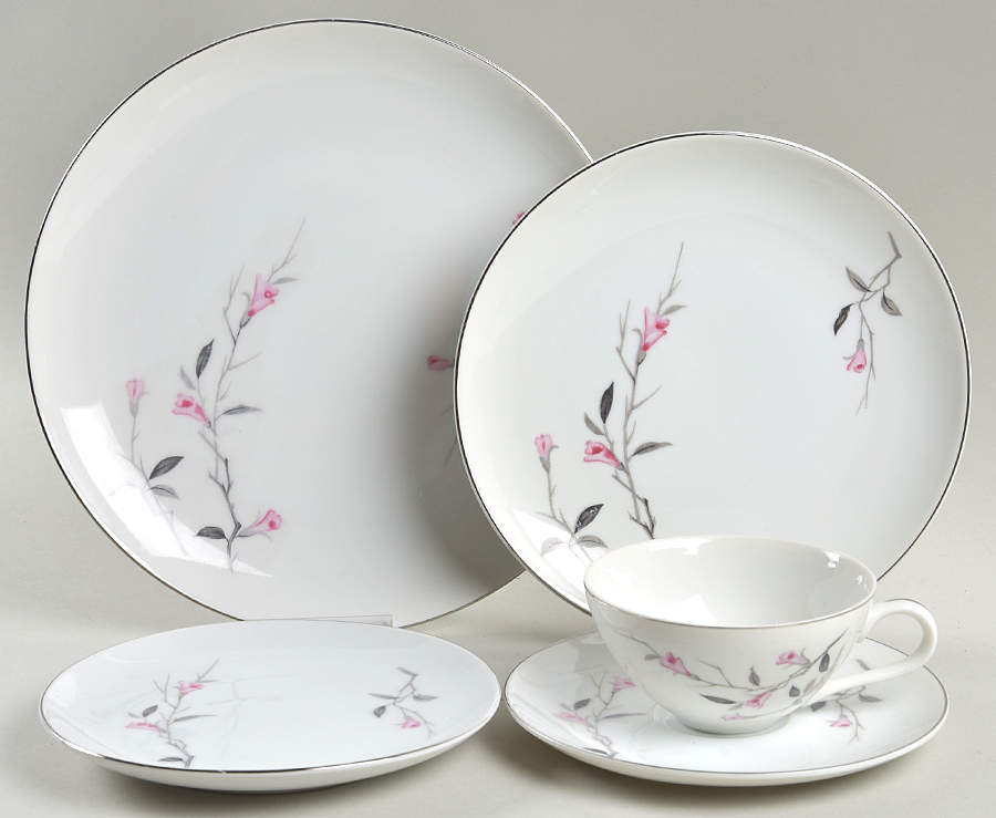 Cherry Blossom 5 Piece Place Setting by Fine China of Japan-1