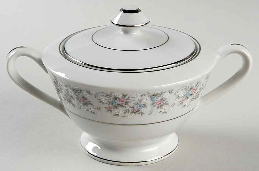 Cheryl Sugar Bowl & Lid by Fine China of Japan-1