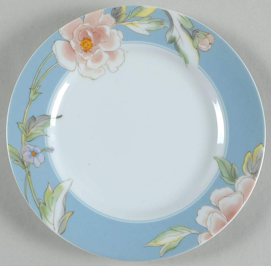 Cherish Blue Salad Plate by Fine China of Japan-1