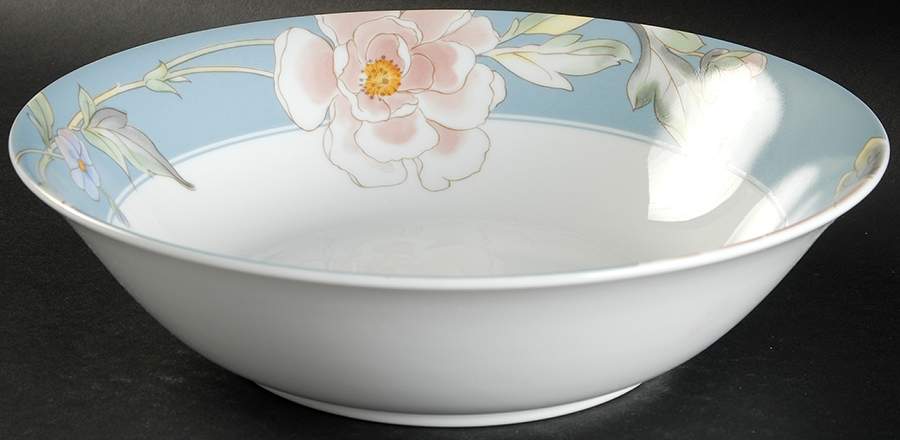 Cherish Blue 9" Round Vegetable Bowl by Fine China of Japan-1