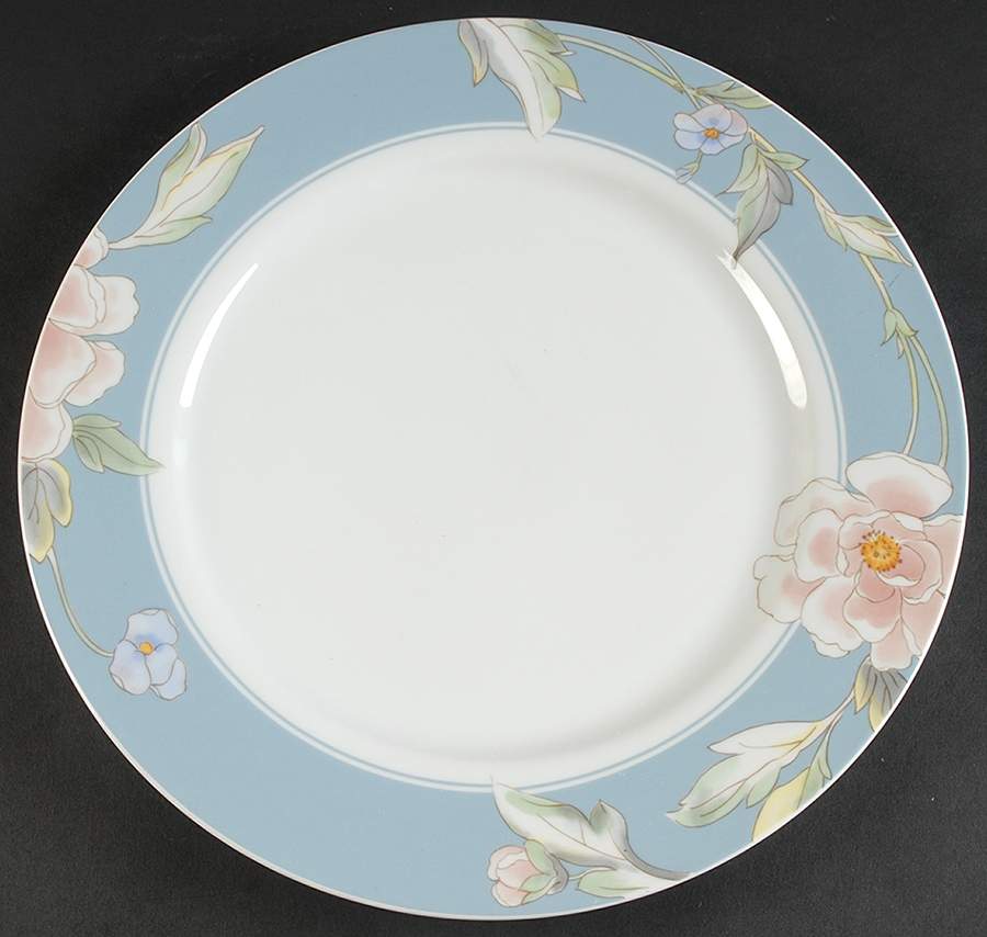Cherish Blue 12" Chop Plate (Round Platter) by Fine China of Japan-1