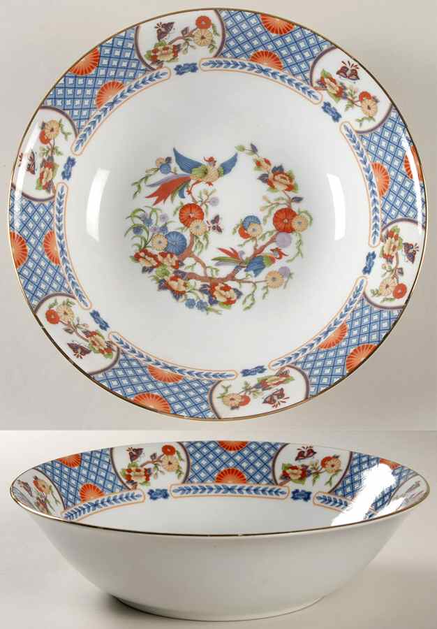 China Garden 9" Round Vegetable Bowl by Fine China of Japan-1