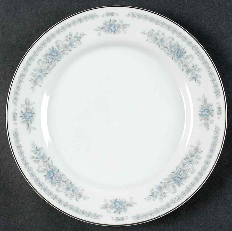 Christine (Blue Flowers) Salad Plate by Fine China of Japan-1