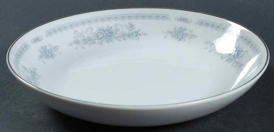 Christine (Blue Flowers) Coupe Soup Bowl by Fine China of Japan-1