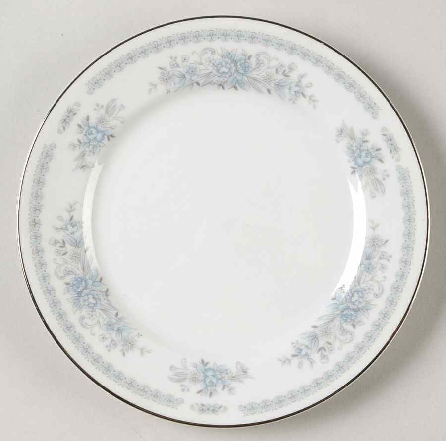 Christine (Blue Flowers) Bread & Butter Plate by Fine China of Japan-1