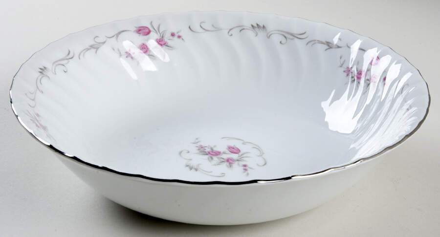 Chateau Rose 9" Round Vegetable Bowl by Fine China of Japan-1