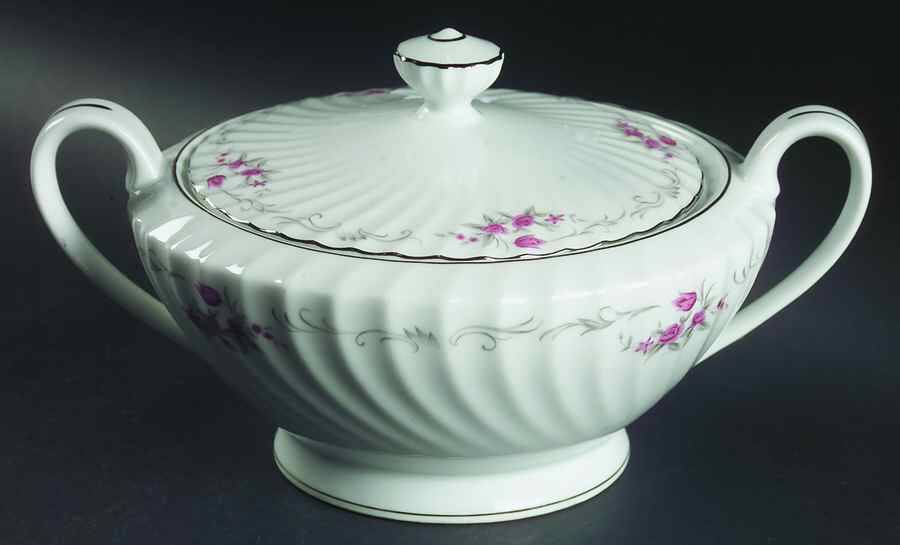 Chateau Rose Round Covered Vegetable by Fine China of Japan-1