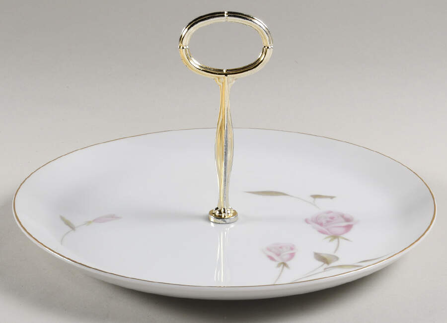 Consuelo Round Serving Plate with Center Handle (Dp) Hc by Fine China of Japan-1