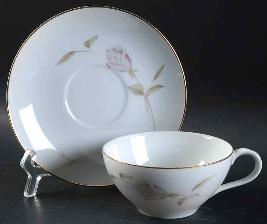 Consuelo Flat Cup & Saucer Set by Fine China of Japan-1