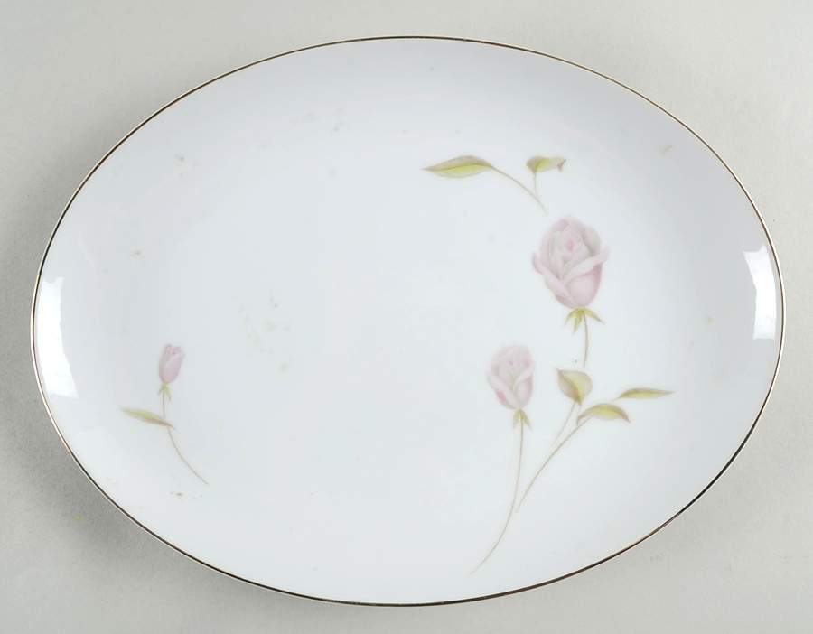 Consuelo 12" Oval Serving Platter by Fine China of Japan-1