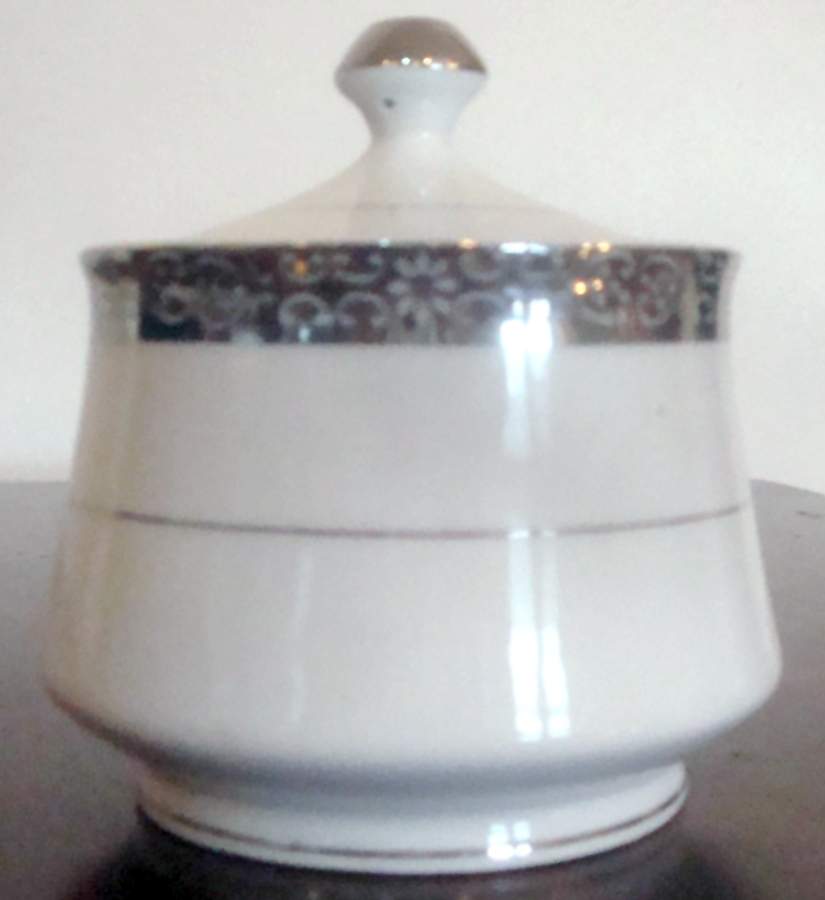 Contesa Sugar Bowl & Lid by Fine China of Japan-1