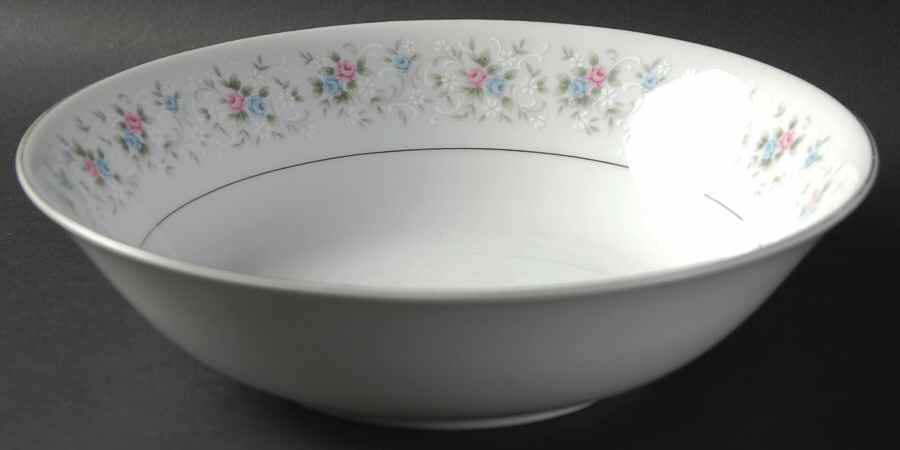 Corsage 9" Round Vegetable Bowl by Fine China of Japan-1