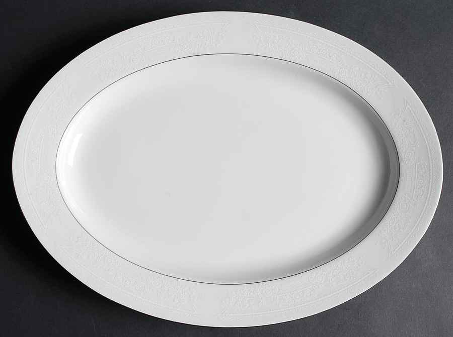 Coronation 14" Oval Serving Platter by Fine China of Japan-1