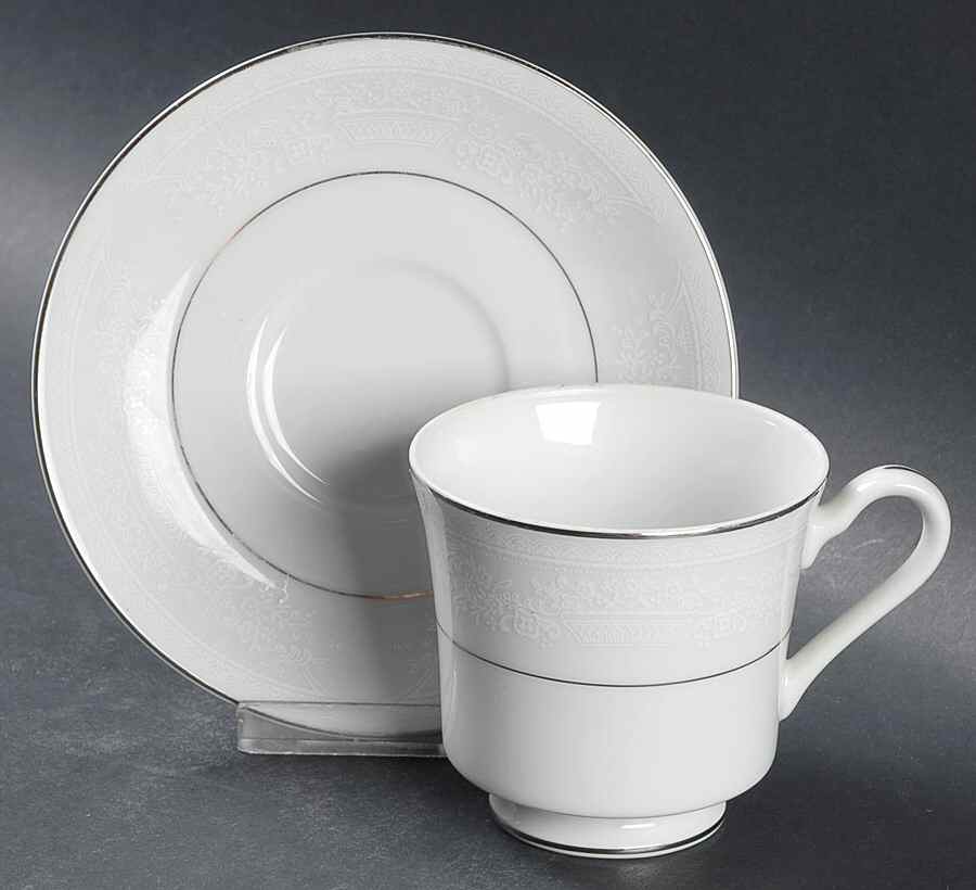 Coronation Footed Cup & Saucer Set by Fine China of Japan-1