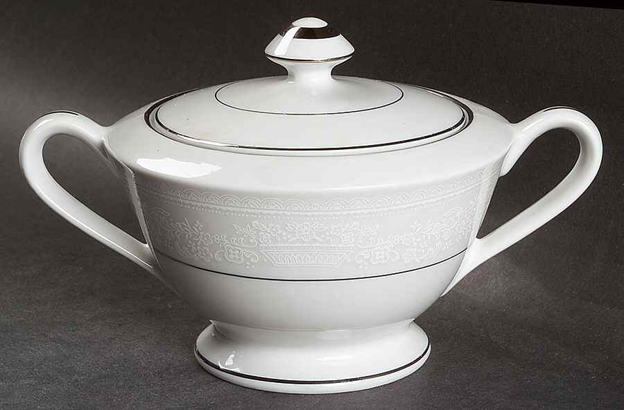 Coronation Sugar Bowl & Lid by Fine China of Japan-1