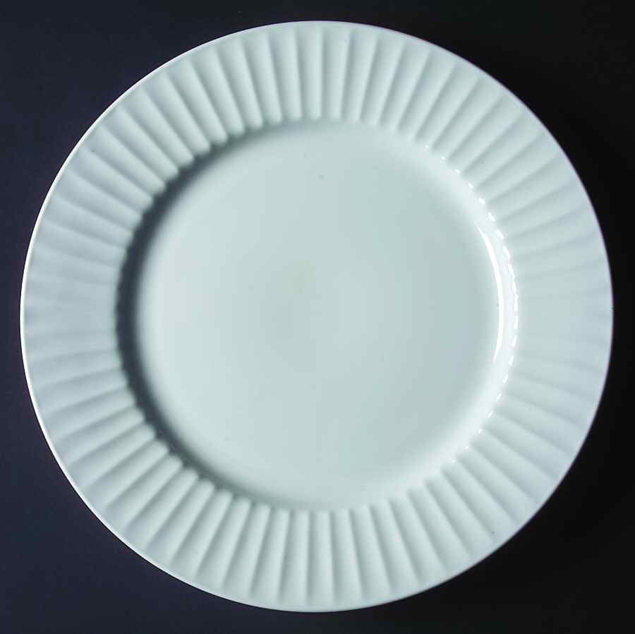 Country White (Embossed) 11" Chop Plate (Round Platter) by Fine China of Japan-1