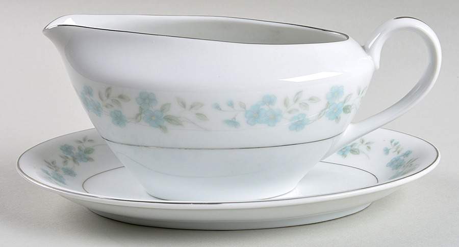 Cynthia Gravy Boat & Underplate/Relish by Fine China of Japan-1