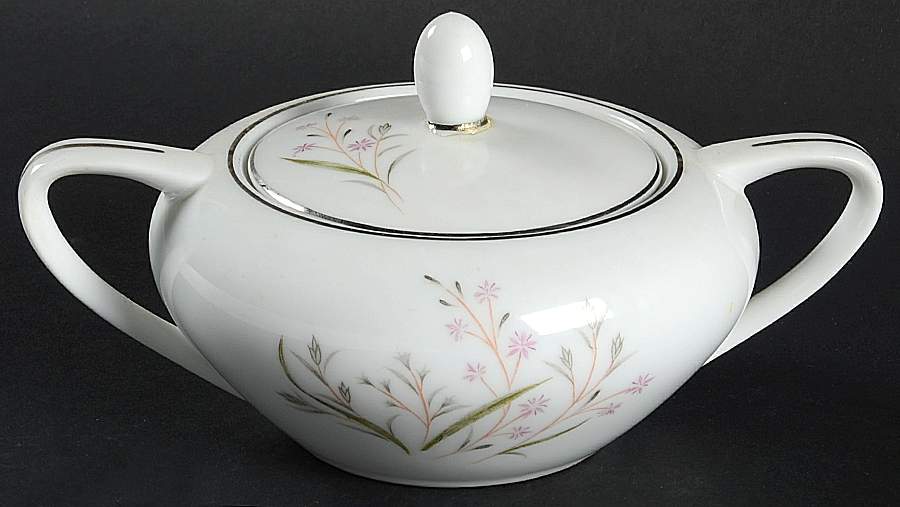 Eden Sugar Bowl & Lid by Fine China of Japan-1