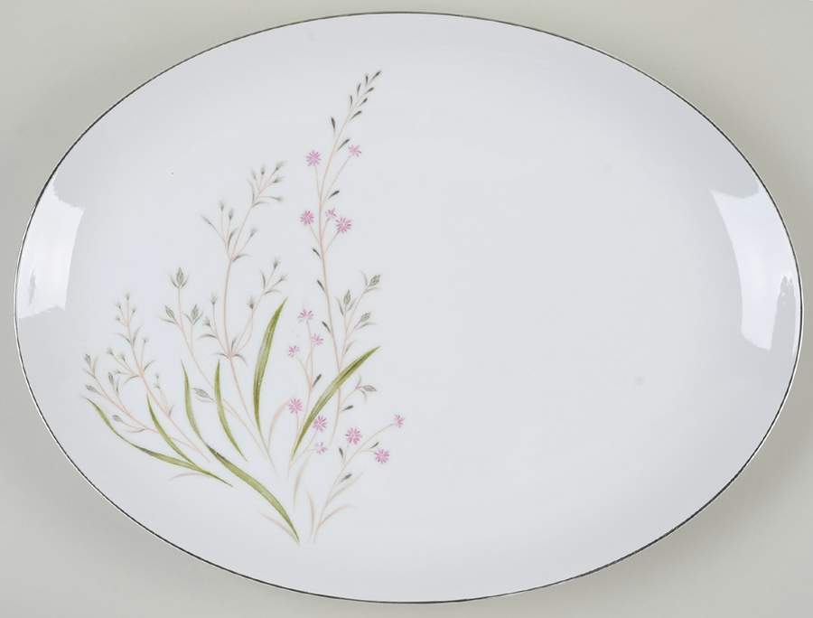 Eden 16" Oval Serving Platter by Fine China of Japan-1