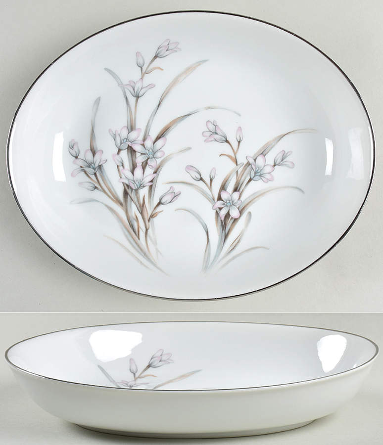 Eleanor 9" Oval Vegetable Bowl by Fine China of Japan-1