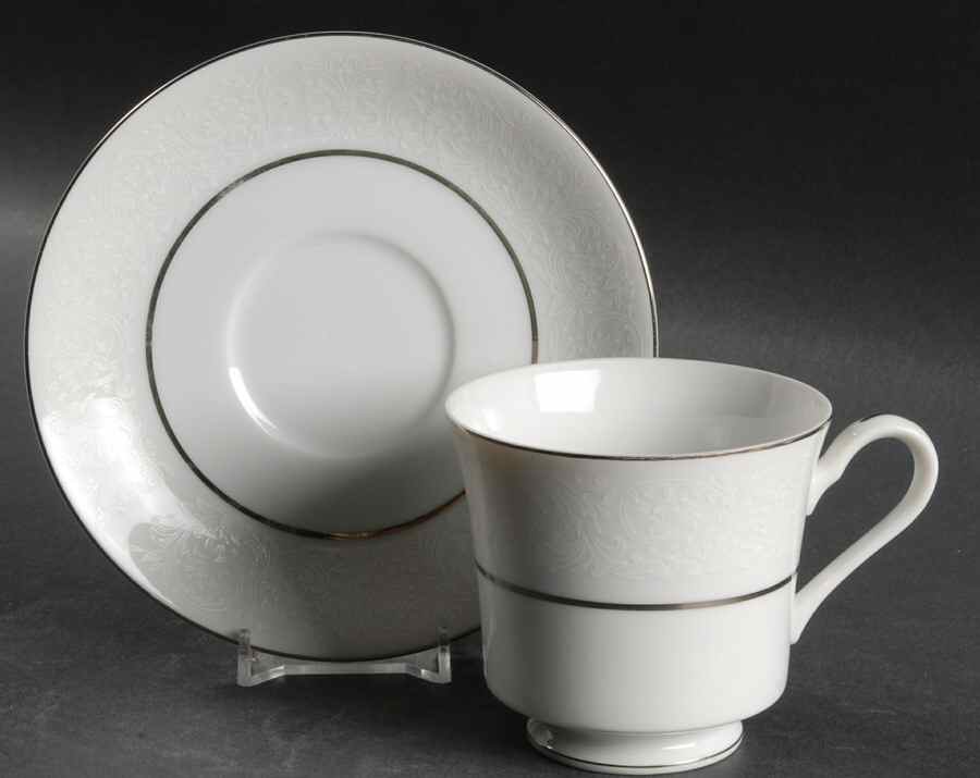 Elegance Footed Cup & Saucer Set by Fine China of Japan-1
