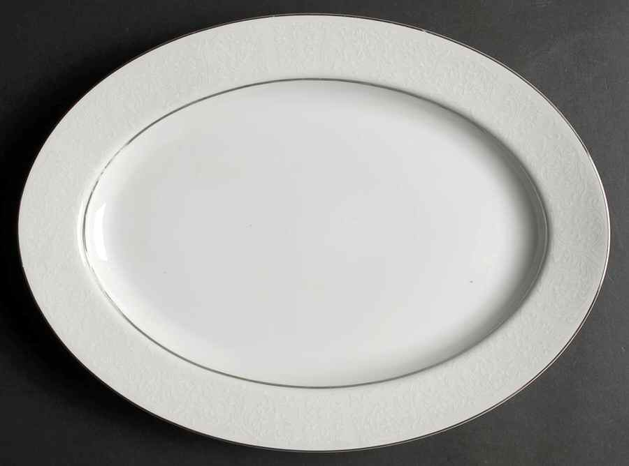 Elegance 14" Oval Serving Platter by Fine China of Japan-1