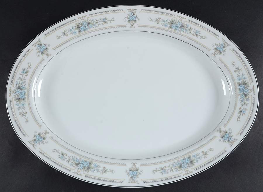 Elington 16" Oval Serving Platter by Fine China of Japan-1