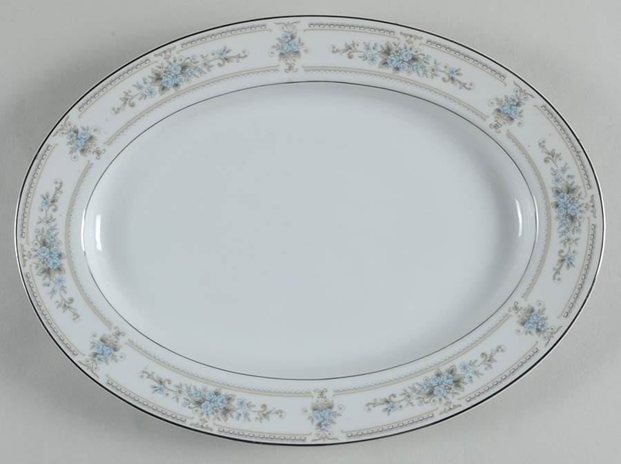 Elington 12" Oval Serving Platter by Fine China of Japan-1