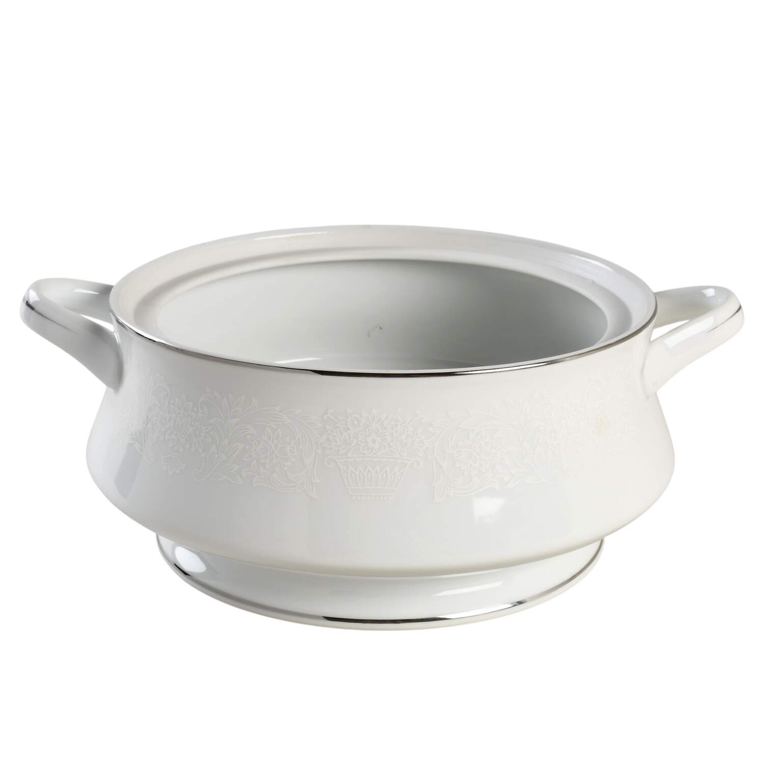 Elegant Lace Round Vegetable No Lid by Fine China of Japan-1