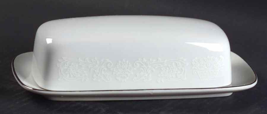 Elegant Lace 1/4 Lb Covered Butter by Fine China of Japan-1