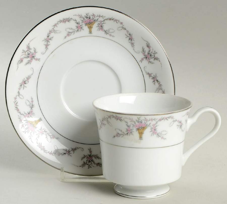Elmwood Footed Cup & Saucer Set by Fine China of Japan-1