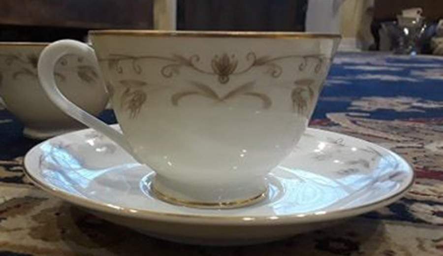 Empress Footed Cup & Saucer Set by Fine China of Japan-1